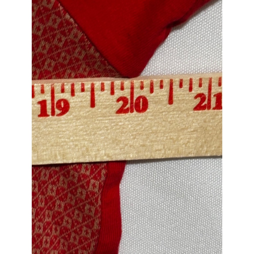 Original Penguin Mens coral/red Diamond Pattern Polo Shirt Sz M Golf Preppy - Picture 6 of 8